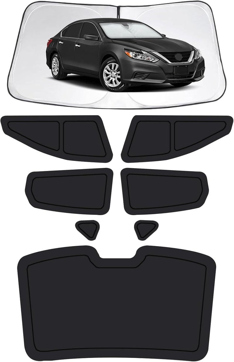 FSHAANY'S Car Window Shades for Nissan Altima 2013-2018, Full Car Window Covers for Privacy, Sunshades for Altima Front Rear Windshield Side Windows to Block UV and Protect Privacy(8pcs) - Image 1